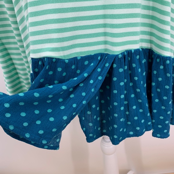 Matilda Jane Talk Tomorrow Striped Polka Dot Top Sz S - Picture 9 of 14